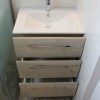 Meuble salle de bain 60 cm 3 tiroirs bois clair