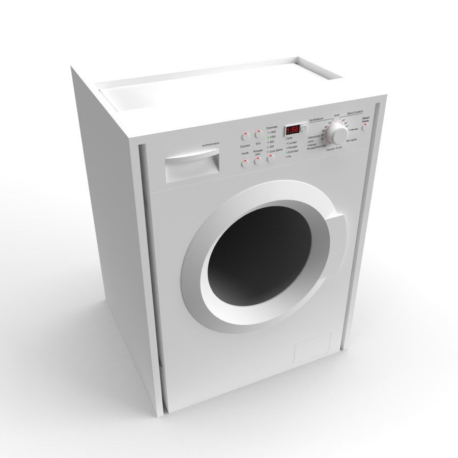 Caisson lave-linge sans porte