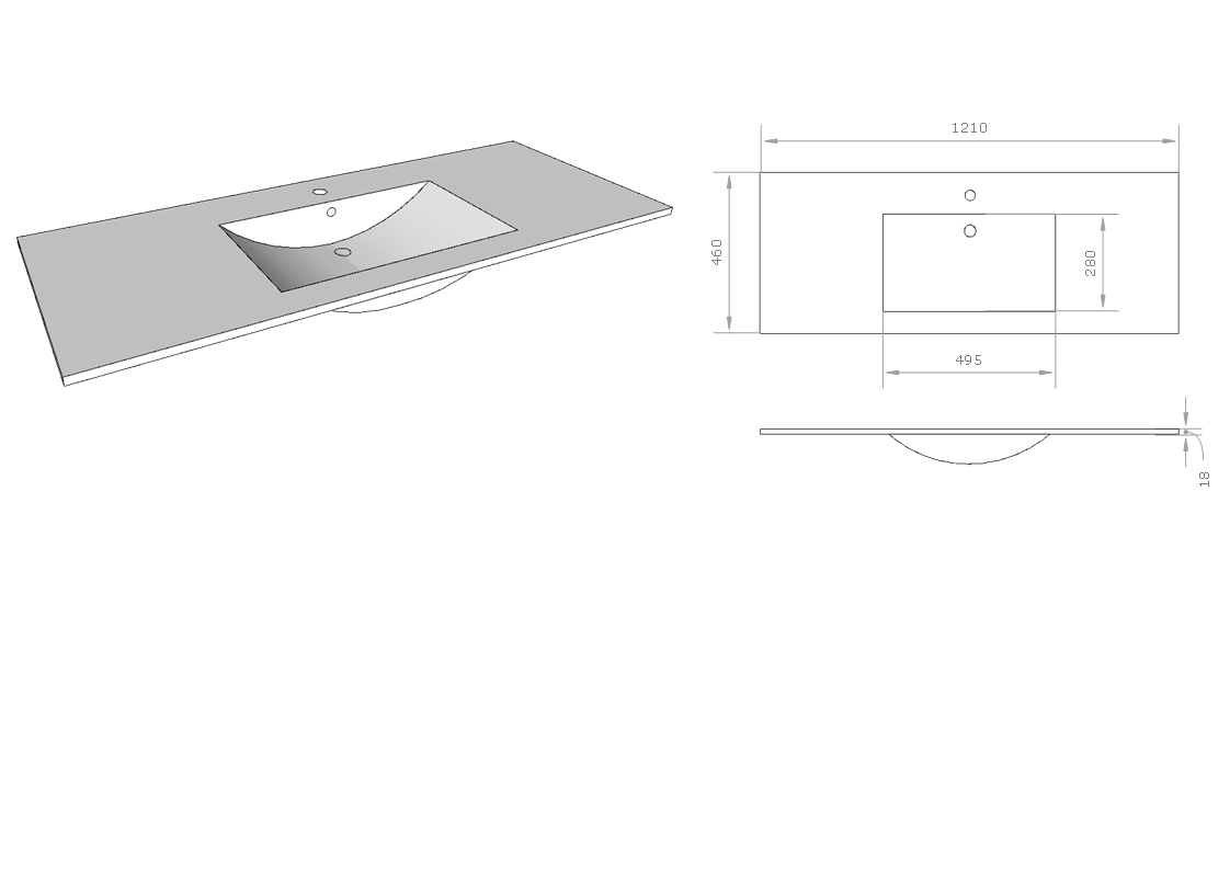 Largeur 121 cm